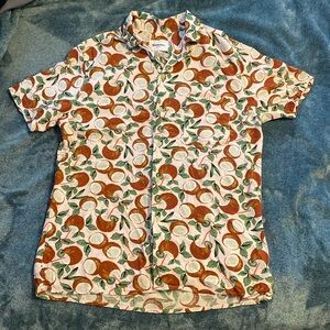 COPY - Goodfellow & Co Men’s Med Coconut Print Button Down